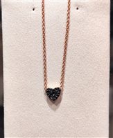 Halskette Ticchi Maurizio Dame in Rosègold Diamante Black 0.16 Ct GR01689 - GR01689